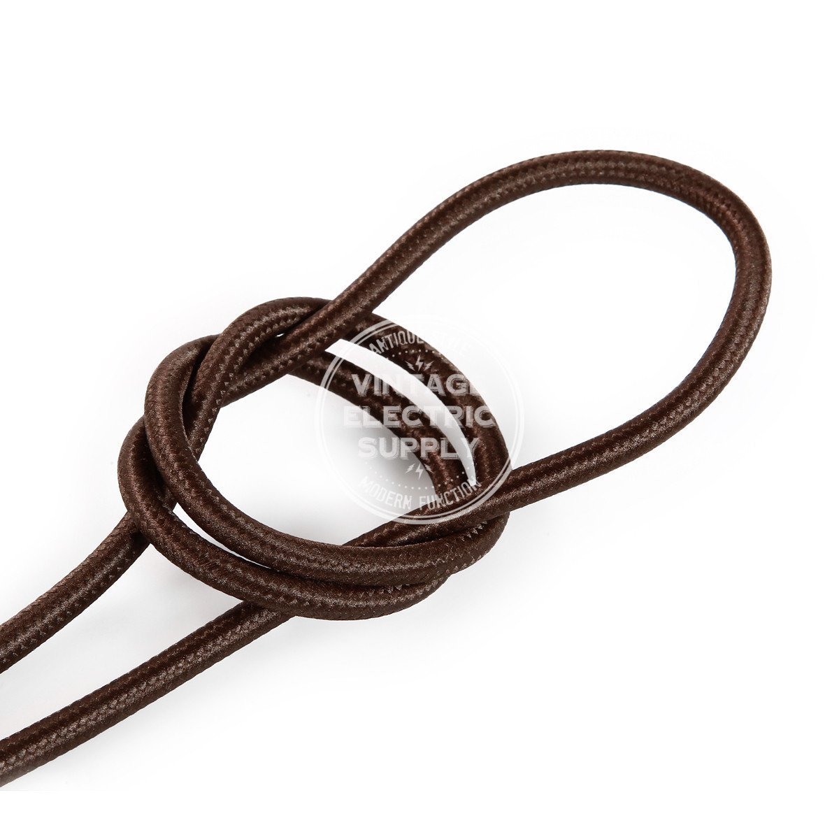 Brown Rayon Electric Cable 18/3 - Vintage Electric Supply