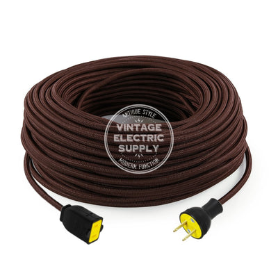Brown Rayon Extension Cord - Vintage Electric Supply