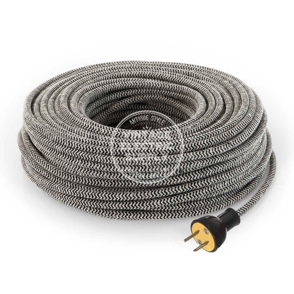 Heavy Duty Natural Jute Extension Cord - Vintage Electric Supply