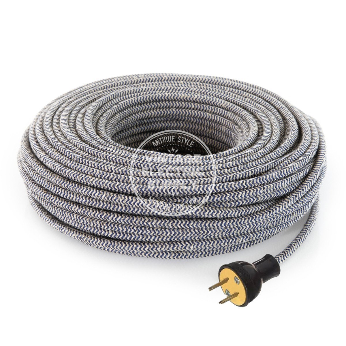 Canvas & Denim Zigzag Linen Re-Wire Kit - Vintage Electric Supply