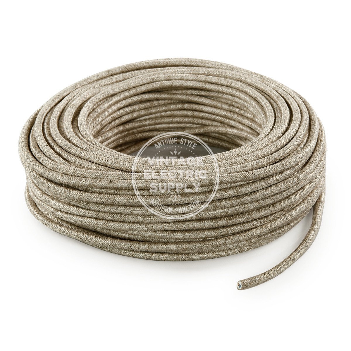 Canvas Linen Electric Cable - Vintage Electric Supply