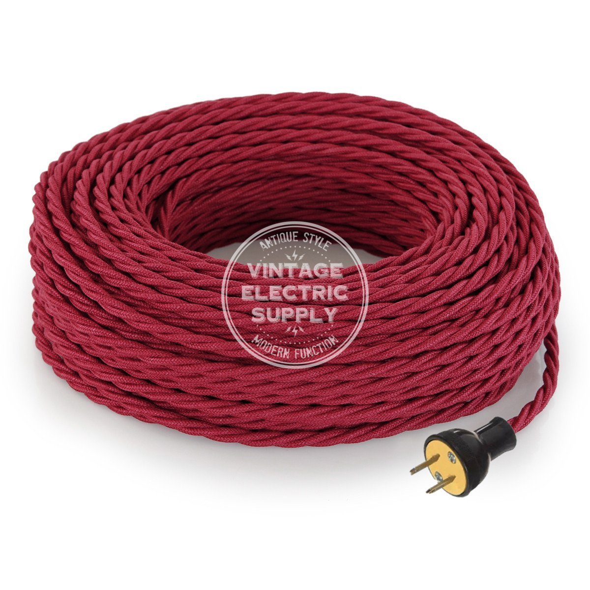 Cherry Raw Yarn Twisted Re-Wire Kit - Vintage Electric Supply