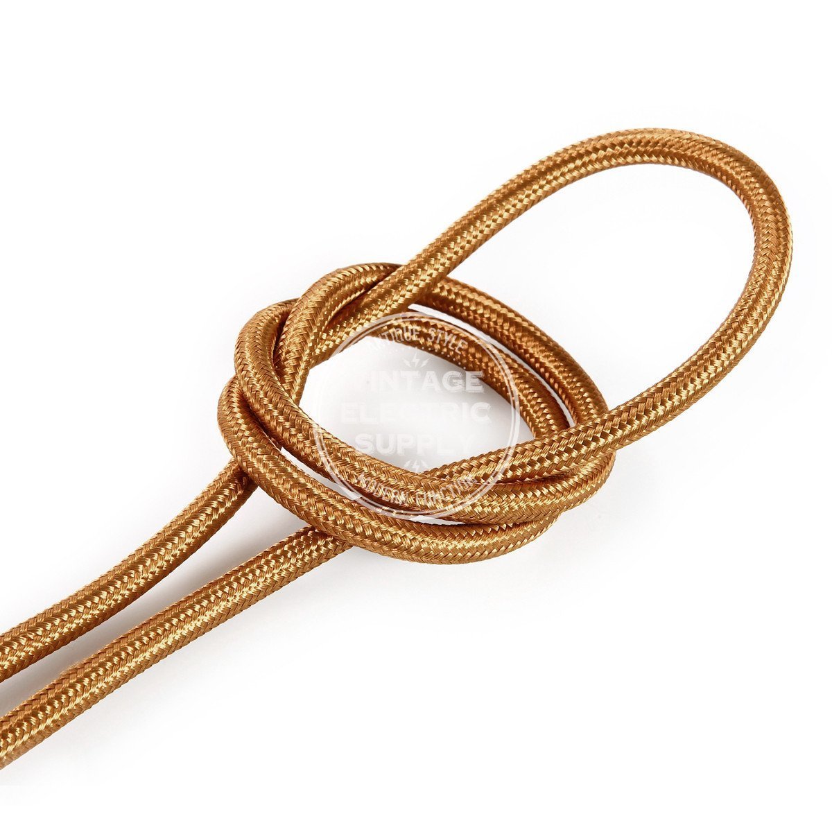 Cognac Rayon Electric Cable 18/3 - Vintage Electric Supply