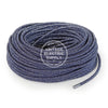 Denim Glitter  Electric Cable - Vintage Electric Supply
