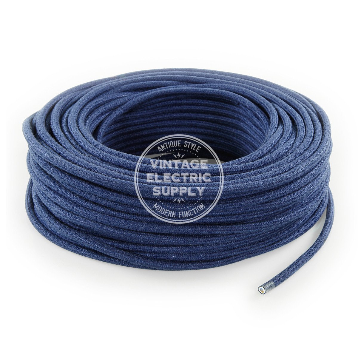 Denim Raw Yarn Electric Cable  - Vintage Electric Supply