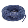 Denim Raw Yarn Twisted Electric Cable  - Vintage Electric Supply