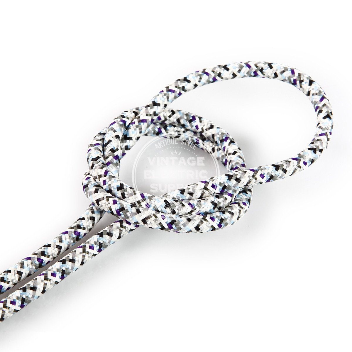 Diamond Ice Rayon Electric Cable  - Vintage Electric Supply