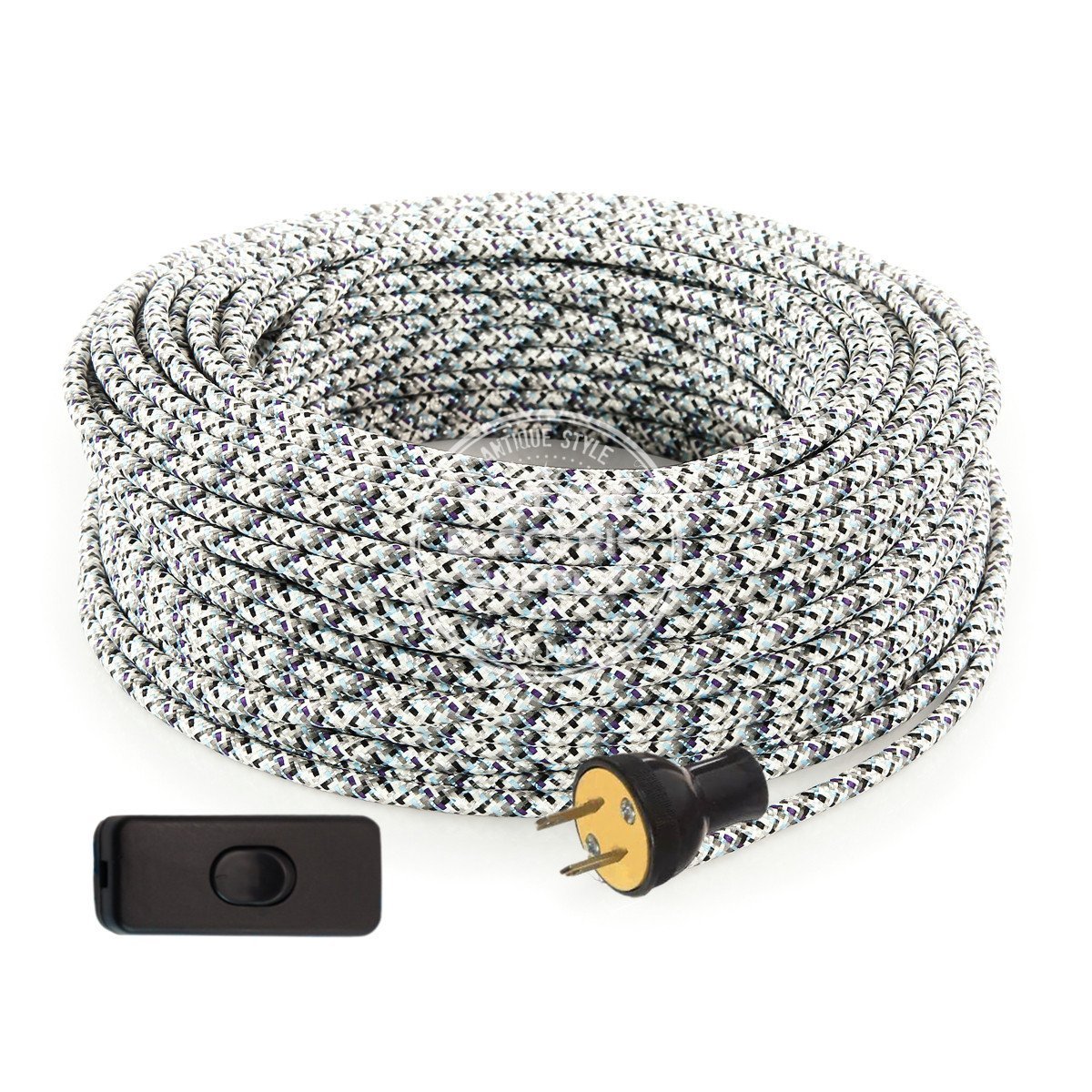 Diamond Ice Rayon Re-Wire Kit with Switch - Vintage Electric Supply