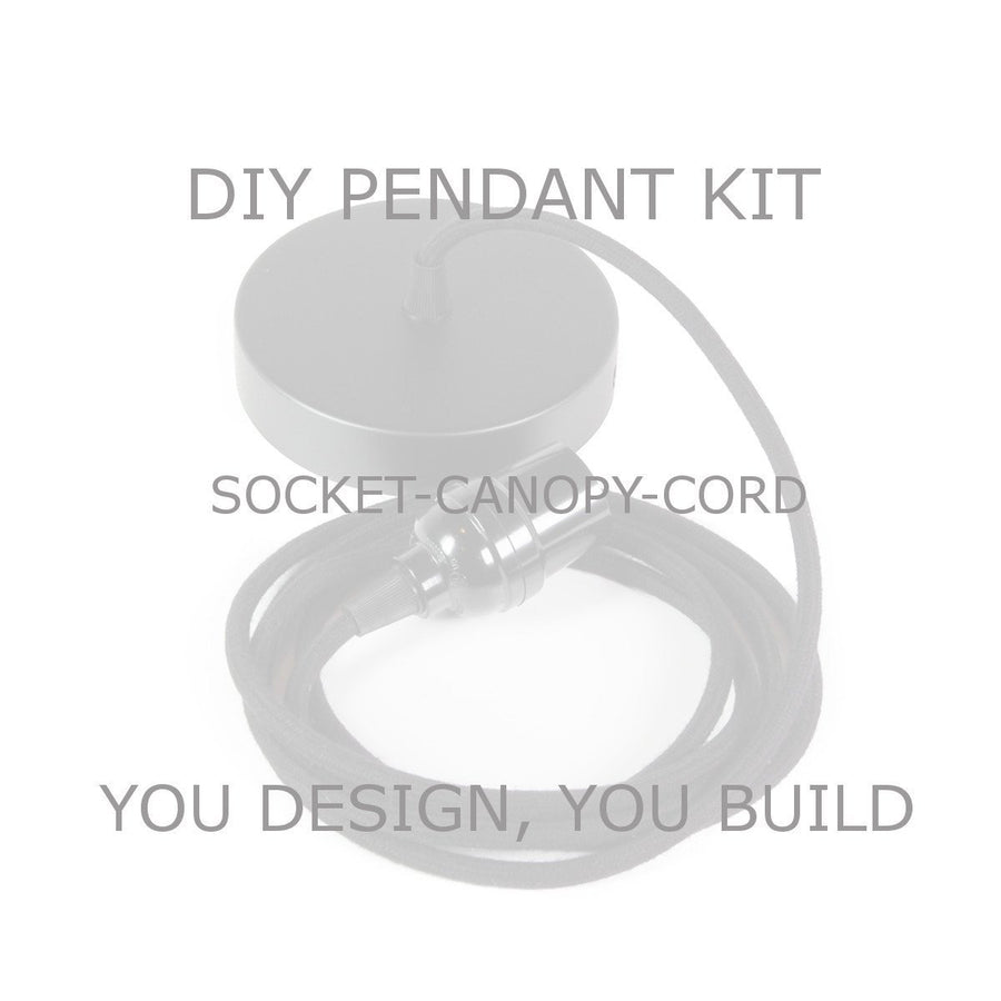 DIY Black Phenolic Pendant Kit - Vintage Electric Supply