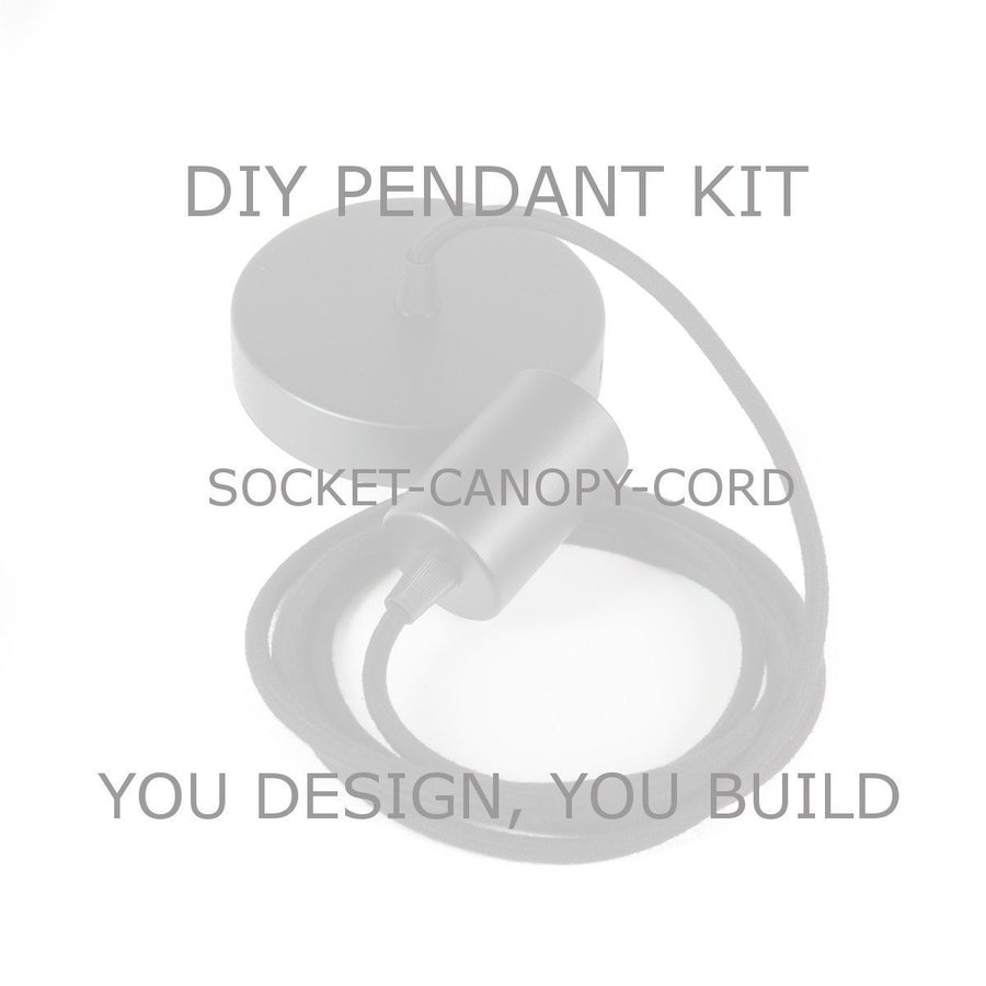 DIY Flat Top Metal Pendant Kit - Vintage Electric Supply