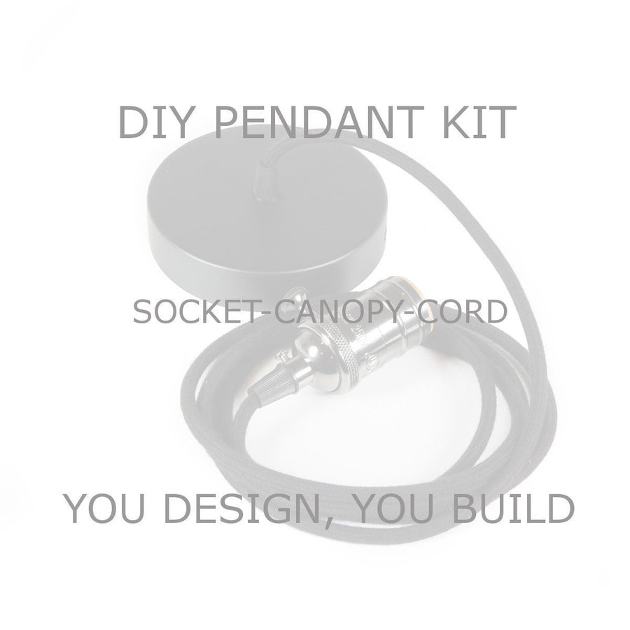 DIY Vintage Style Cast Brass Pendant Kit - Vintage Electric Supply