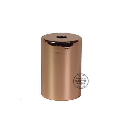 Flat Top Metal Socket Cover Kit - Polished Copper - Vintage Electric Supply