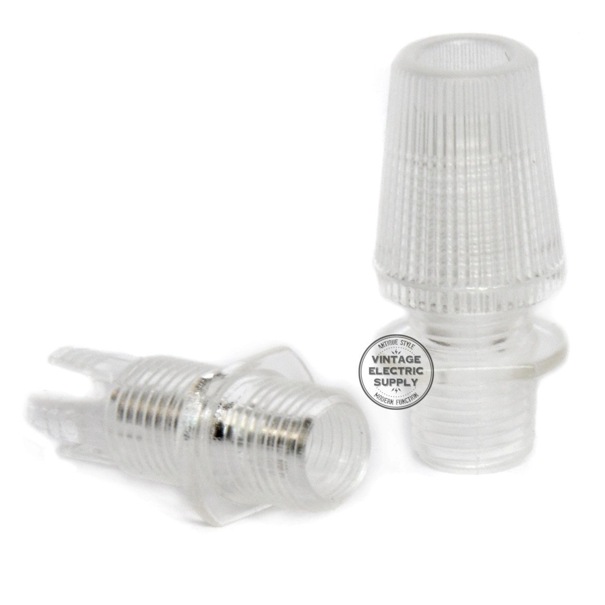 Flat Top Metal Socket Cover Kit - Raw Steel - Vintage Electric Supply