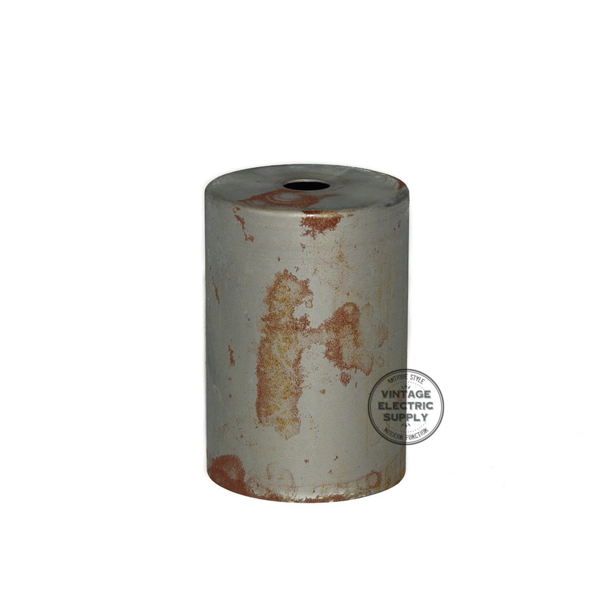 Flat Top Metal Socket Cover Kit - Rusted Steel - Vintage Electric Supply