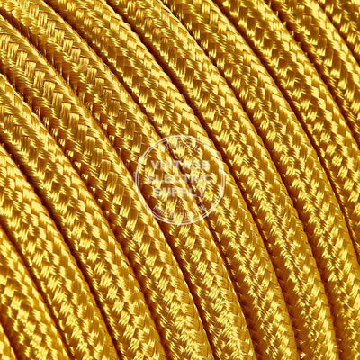 Gold Rayon Electric Cable  - Vintage Electric Supply