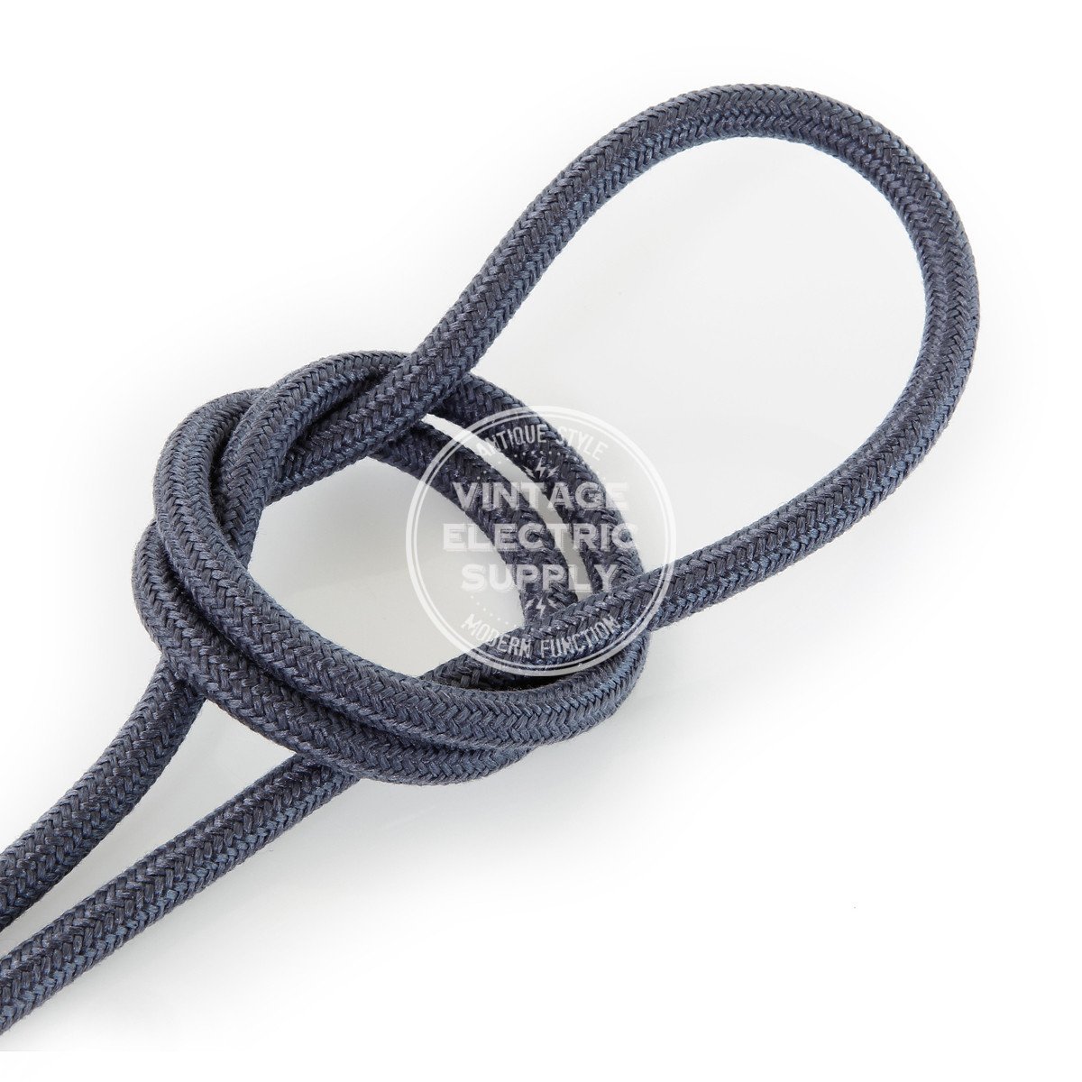 Graphite Raw Yarn Electric Cable  - Vintage Electric Supply