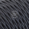 Graphite Raw Yarn Twisted Electric Cable  - Vintage Electric Supply