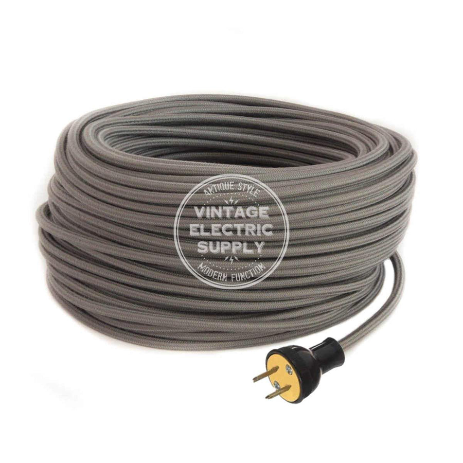 Grey Cotton Industrial Re-Wire Kit - Vintage Electric Supply