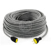 Grey Linen Extension Cord - Vintage Electric Supply