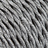 Grey Linen Twisted Electric Cable  - Vintage Electric Supply