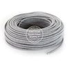 Grey Raw Yarn Electric Cable  - Vintage Electric Supply