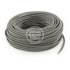 Grey Rayon Electric Cable  - Vintage Electric Supply