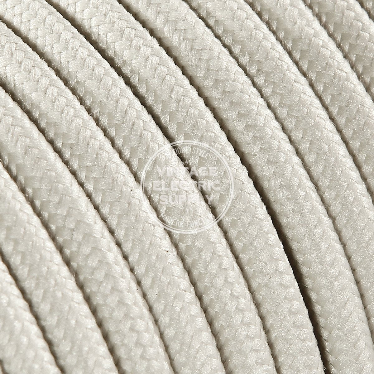 Ivory Rayon Electric Cable  - Vintage Electric Supply