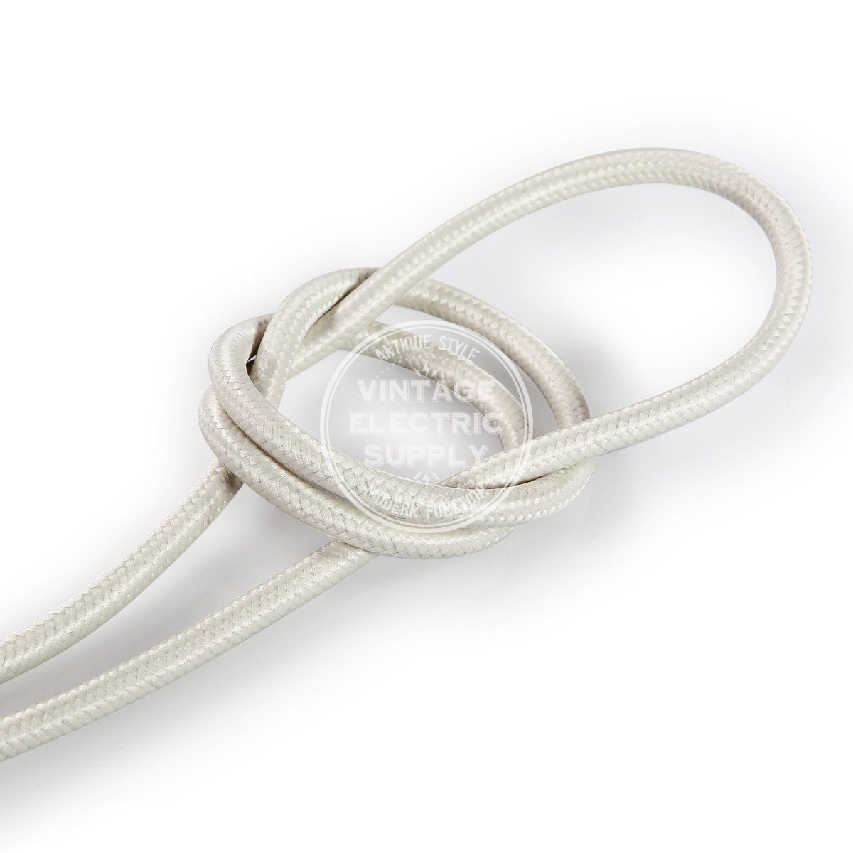 Ivory Rayon Electric Cable  - Vintage Electric Supply