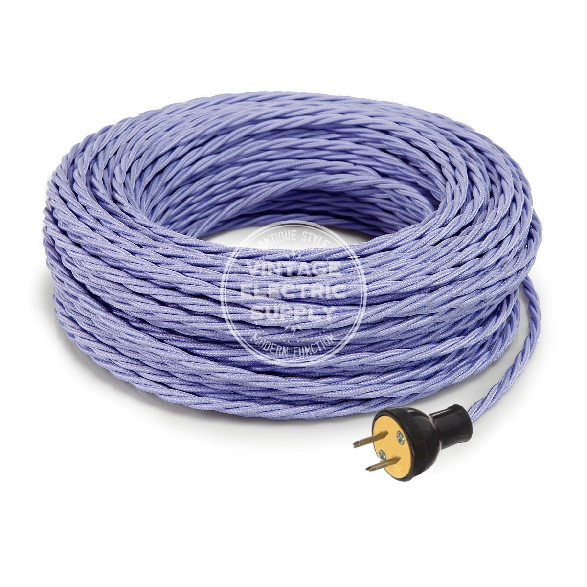 Lilac Rayon Twisted Re-Wire Kit - Vintage Electric Supply