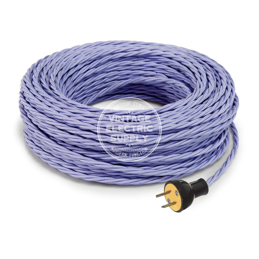 Lilac Rayon Twisted Re-Wire Kit - Vintage Electric Supply