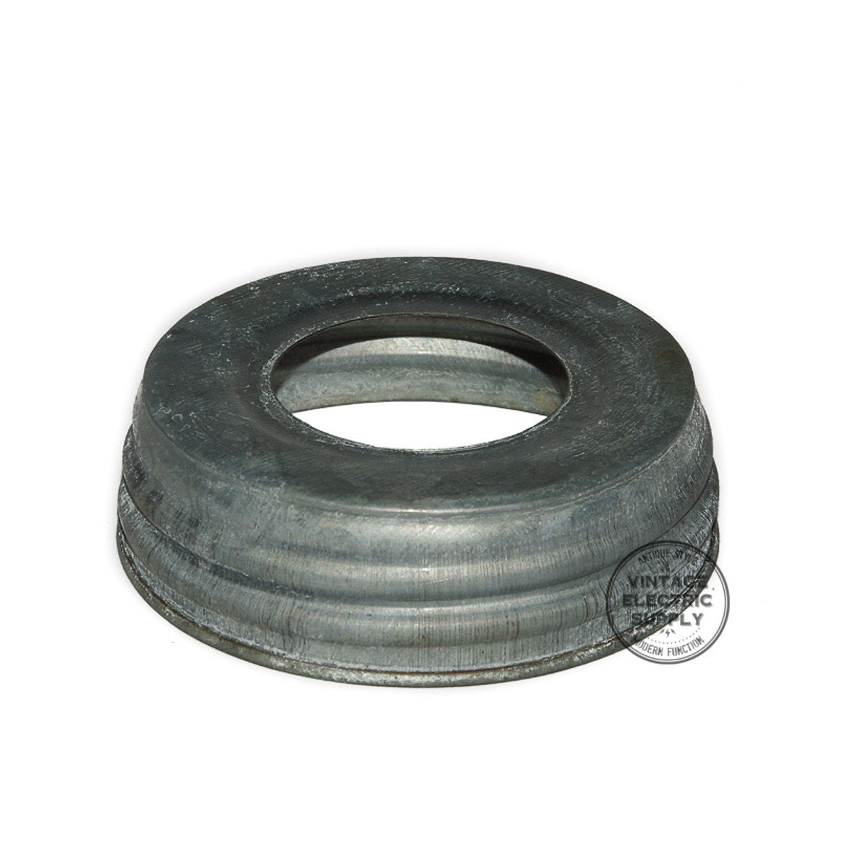 Mason Jar Lid - 1-3/8'' Hole - Galvanized Steel - Vintage Electric Supply