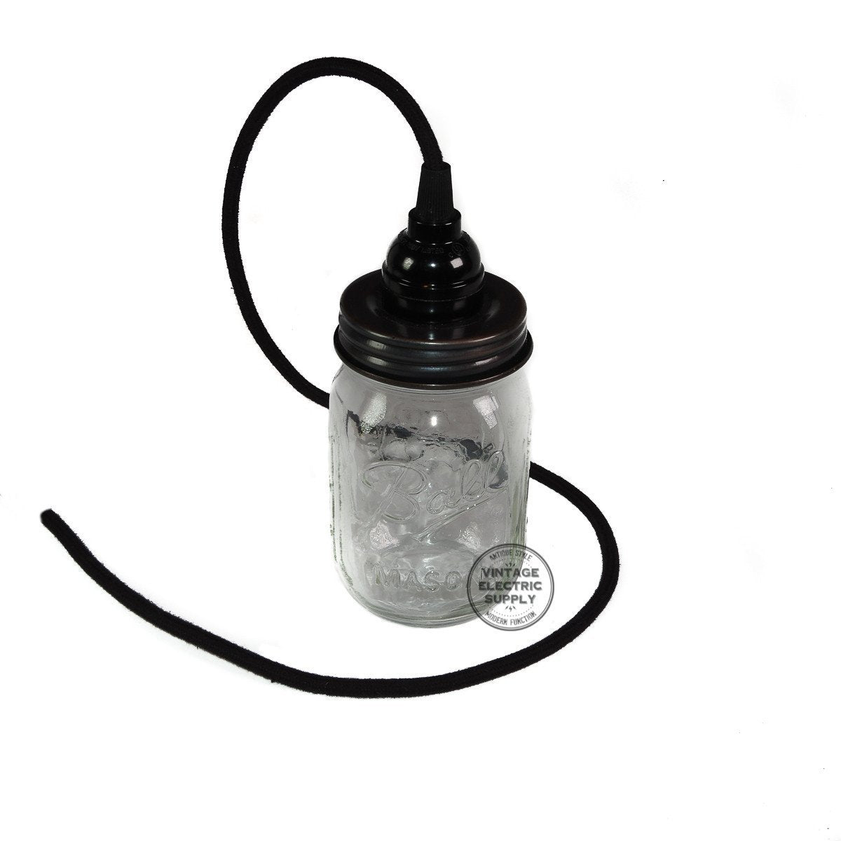 Mason Jar Pendant - Vintage Electric Supply