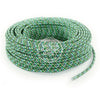 Mixed Greens Rayon Electric Cable  - Vintage Electric Supply