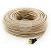 Natural Jute Heavy Duty Re-Wire Kit with Ground - Vintage Electric Supply