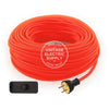 Neon Orange Rayon Re-Wire Kit with Switch - Vintage Electric Supply