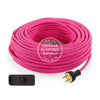 Pink Rayon Re-Wire Kit with Switch - Vintage Electric Supply