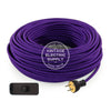 Purple Rayon Re-Wire Kit with Switch - Vintage Electric Supply