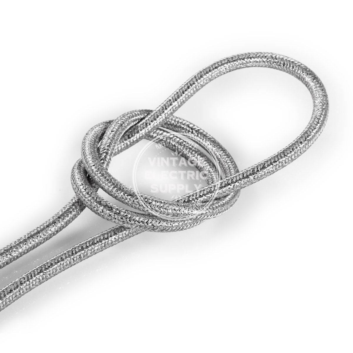 Silver Glitter Electric Cable - Vintage Electric Supply