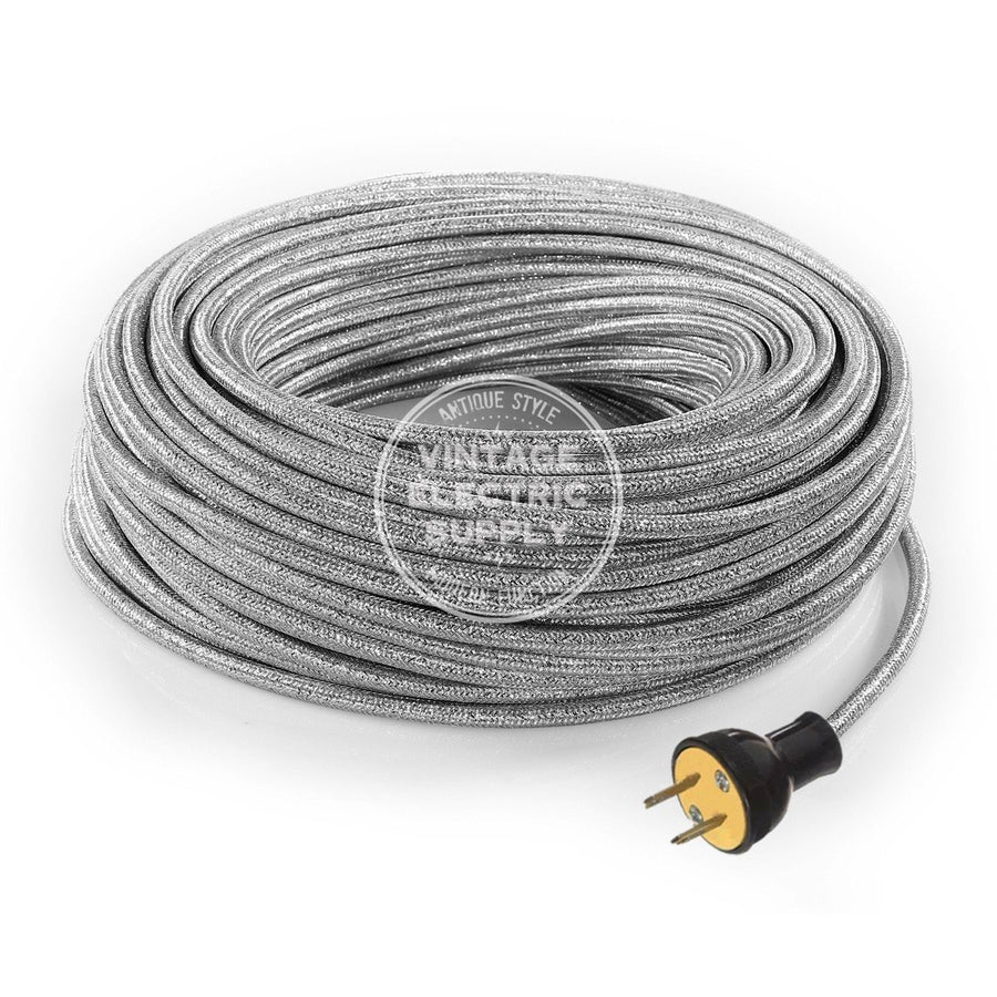 Silver Glitter Re-Wire Kit - Vintage Electric Supply