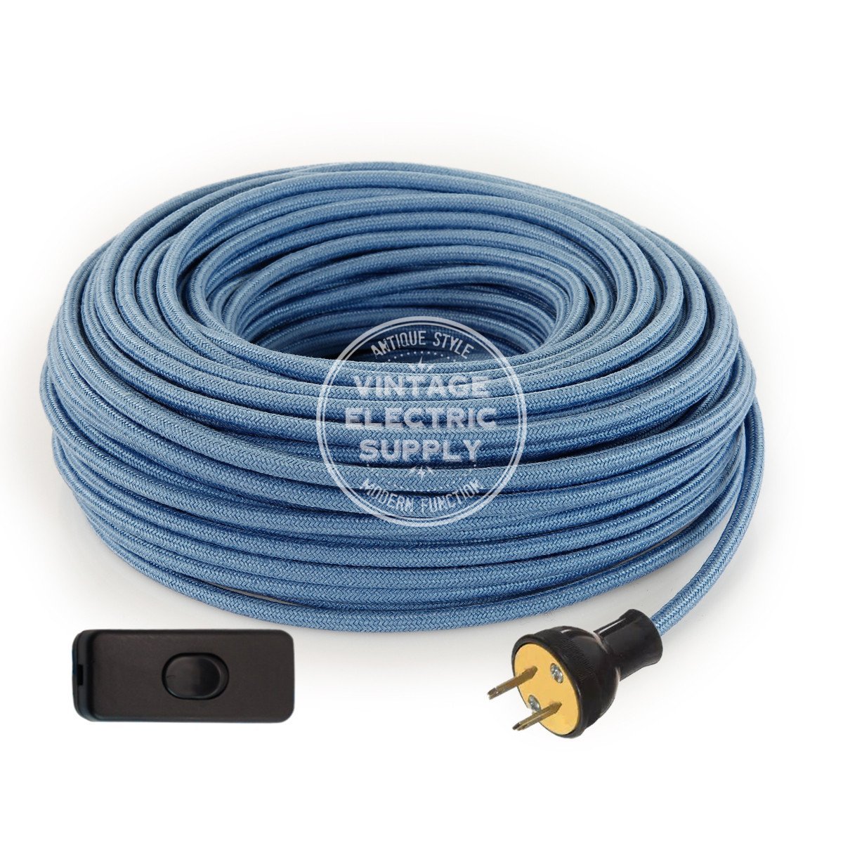 Sky Raw Yarn Re-Wire Kit with Switch - Vintage Electric Supply