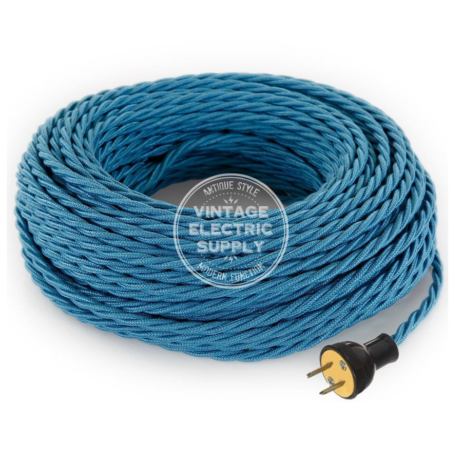 Turquoise Raw Yarn Twisted Re-Wire Kit - Vintage Electric Supply