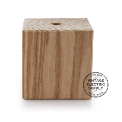 Wood Socket Cover Kit - Cube - Vintage Electric Supply